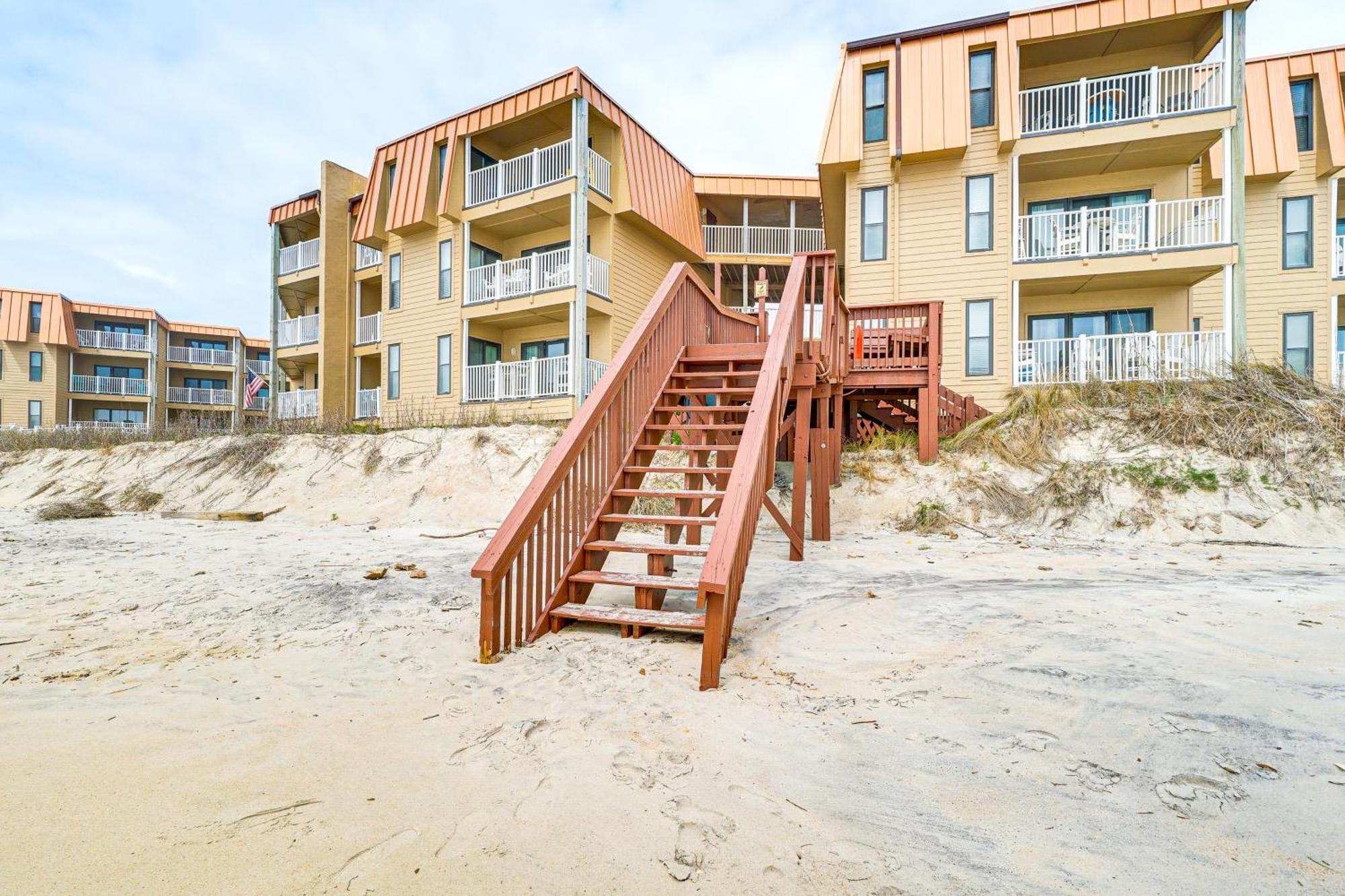 Steps To The Beach Oceanfront Condo With Lanai! Норт-Топсейл-Бич Экстерьер фото